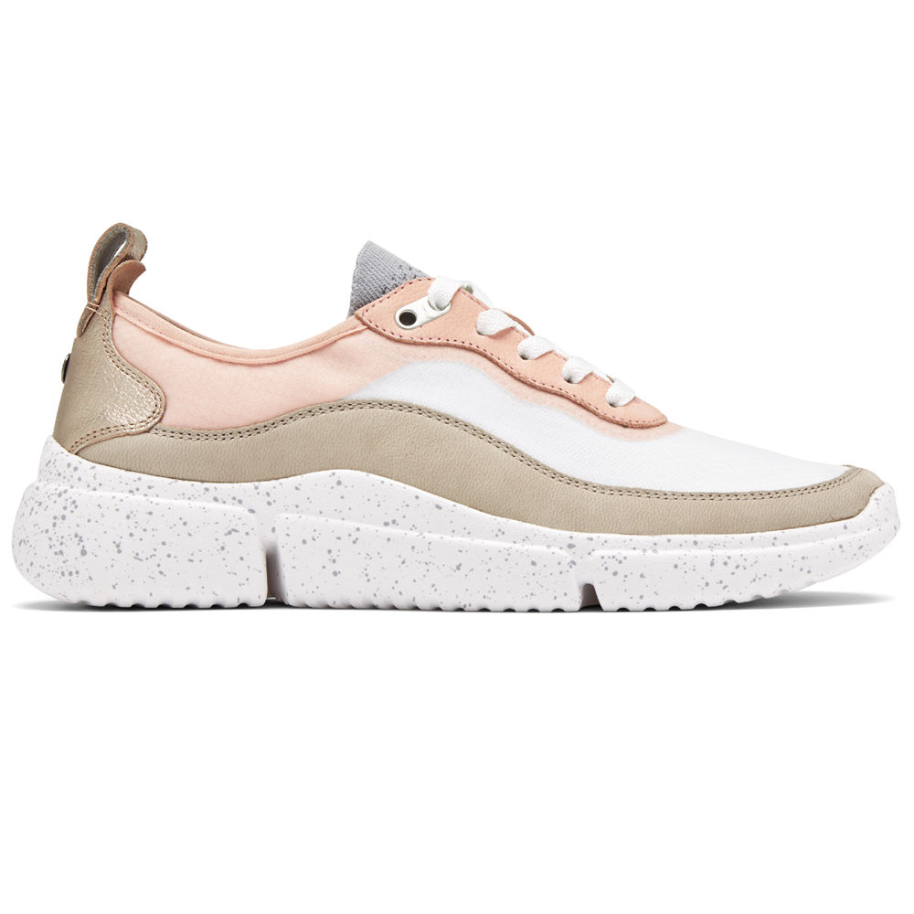 Rockport Womens Sneakers Pink/White - R-Evolution Mesh - UK 509-YVRENO